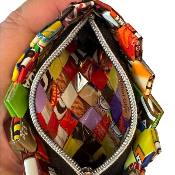Nahui Ollin candy wrapper small wristlet - Picture 6 of 9